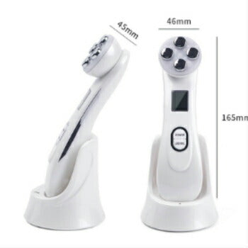 送料無料 自宅 LED 光エステ 家庭用 美顔器 1台5役 EMS メソポレーショ ン RF 無線周波数 リフトアップ 小顔 ニキビ コラーゲン ハリ Vシェイプ ひきしめ ハリ キメ 肌荒れ 対策 保湿 整形 美容 ギフト 人気 クーポン