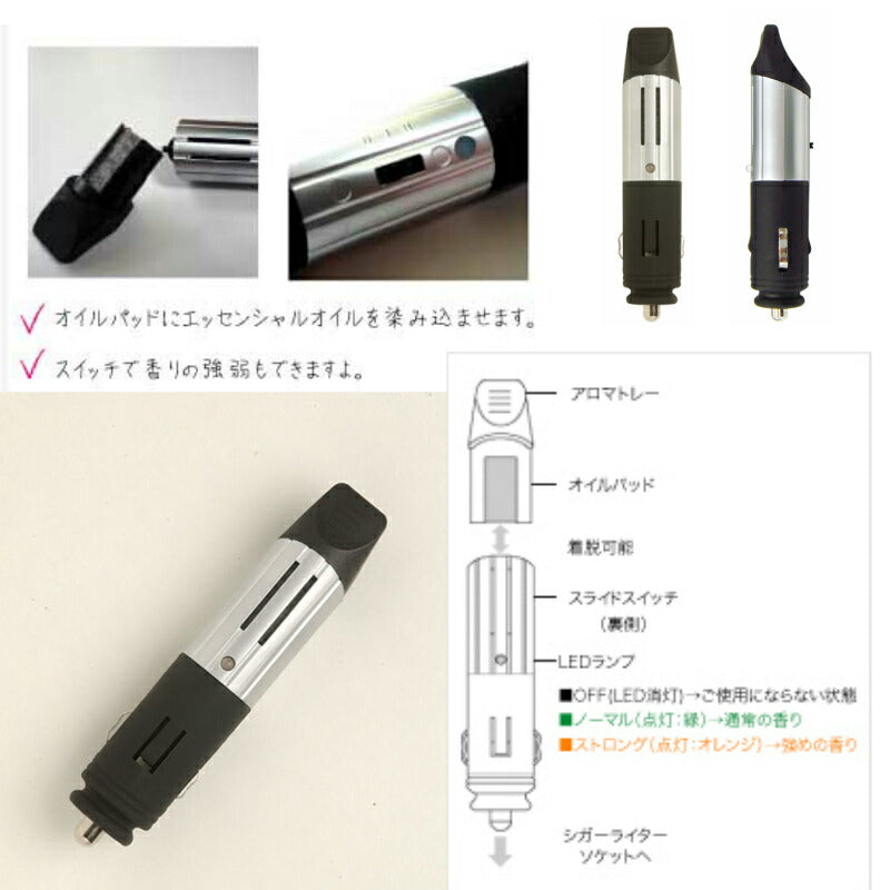 定型外 送料無料 3点セット 車用 シガーソケット対応 drive time ドライブタイム @aroma アットアロマ 選べる 天然 本物 アロマ エッセンシャルオイル 10ml アロマパッド 10枚 取替え パッド プレゼント ラベンダー オレンジ 水を使わない ギフト 人気