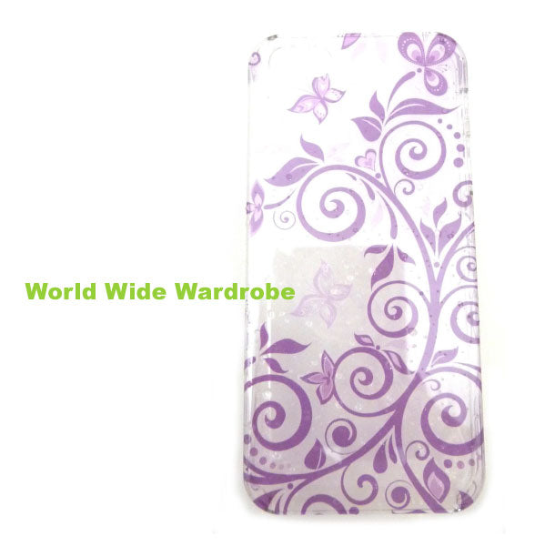 ★水滴付き?花柄&ちょうちょが素敵なiPhone5カバーケース