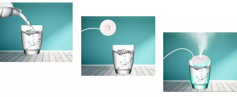 クーポン有 セール選べる!100%天然アロマオイル付きUSBミニアロマディフューザー加湿器 軽量 ポータブル 旅行 予防に 美肌乾燥対策 アロマセラピー ストレス解消